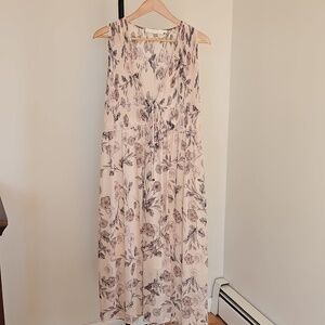 Astr Floral Sleeveless Maxi Dress